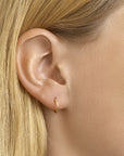 14K Geelgouden oorringen ronde buis 11mm - 4020701