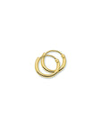 14K Geelgouden oorringen ronde buis 11mm - 4020701