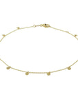 14K Geelgouden enkelbandje rondjes 24 - 26 cm 4020724, exclusief en kwalitatief hoogwaardig. Ontdek nu!