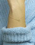 14K Geelgoud Armband Rondjes 0,9 Mm 16 - 18 Cm 4020731 - PansiteNederland.nl