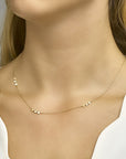 14K geelgoud collier rondjes 41 - 43 - 45 cm 4020747