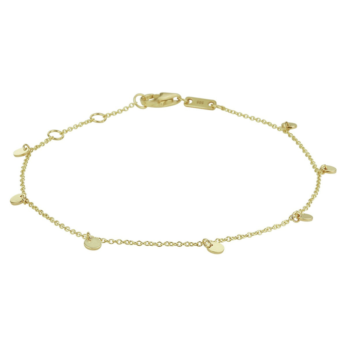 14K Geelgoud Armband Rondjes 17 - 18 - 19 Cm 4020752 - PansiteNederland.nl