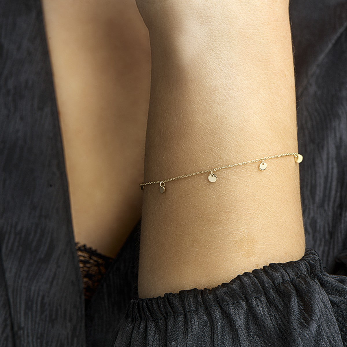 14K Geelgoud Armband Rondjes 17 - 18 - 19 Cm 4020752 - PansiteNederland.nl