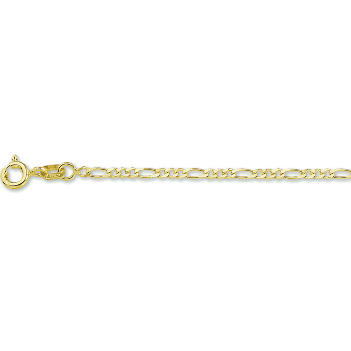 14K Geelgouden enkelbandje figaro 1,6 mm 4020759 - PansiteNederland.nl