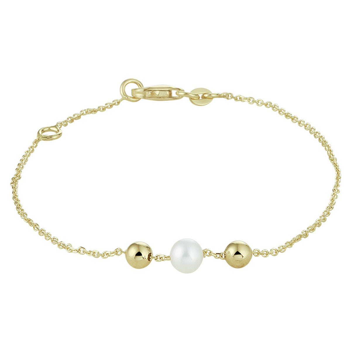 14K Geelgoud Armband Parel 17 - 19 Cm 4020764 - PansiteNederland.nl