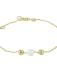14K Geelgoud Armband Parel 17 - 19 Cm 4020764 - PansiteNederland.nl