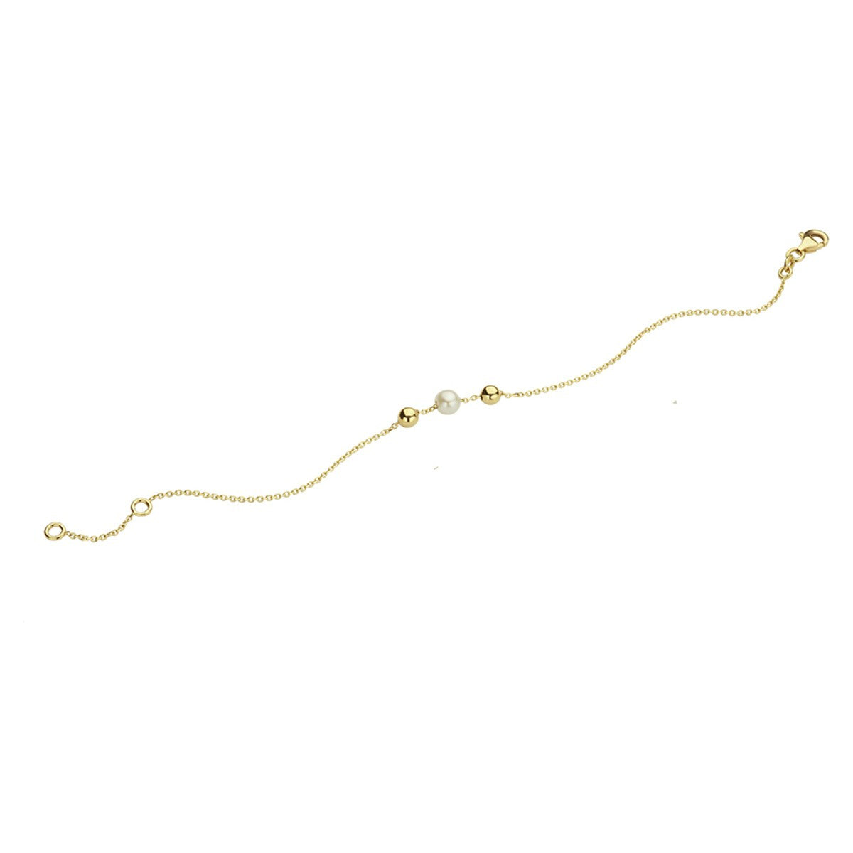 14K Geelgoud Armband Parel 17 - 19 Cm 4020764 - PansiteNederland.nl