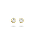14K Geelgoud Oorknoppen Zirkonia 4020771