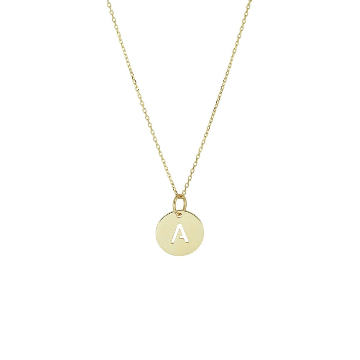 14K Geelgoud Collier Letter 40 - 42 - 44 Cm 4020799