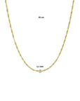 14K Geelgoud Singapore 1,1 mm 4020858 - PansiteNederland.nl