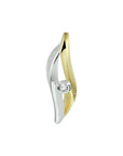 14K Bicolor gouden hanger zirkonia bicolor gestift 4020917 - PansiteNederland.nl