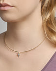 14K Bicolor gouden hanger zirkonia bicolor gestift 4020917 - PansiteNederland.nl