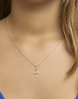 14K geelgoud hanger kruis 4020921 - PansiteNederland.nl