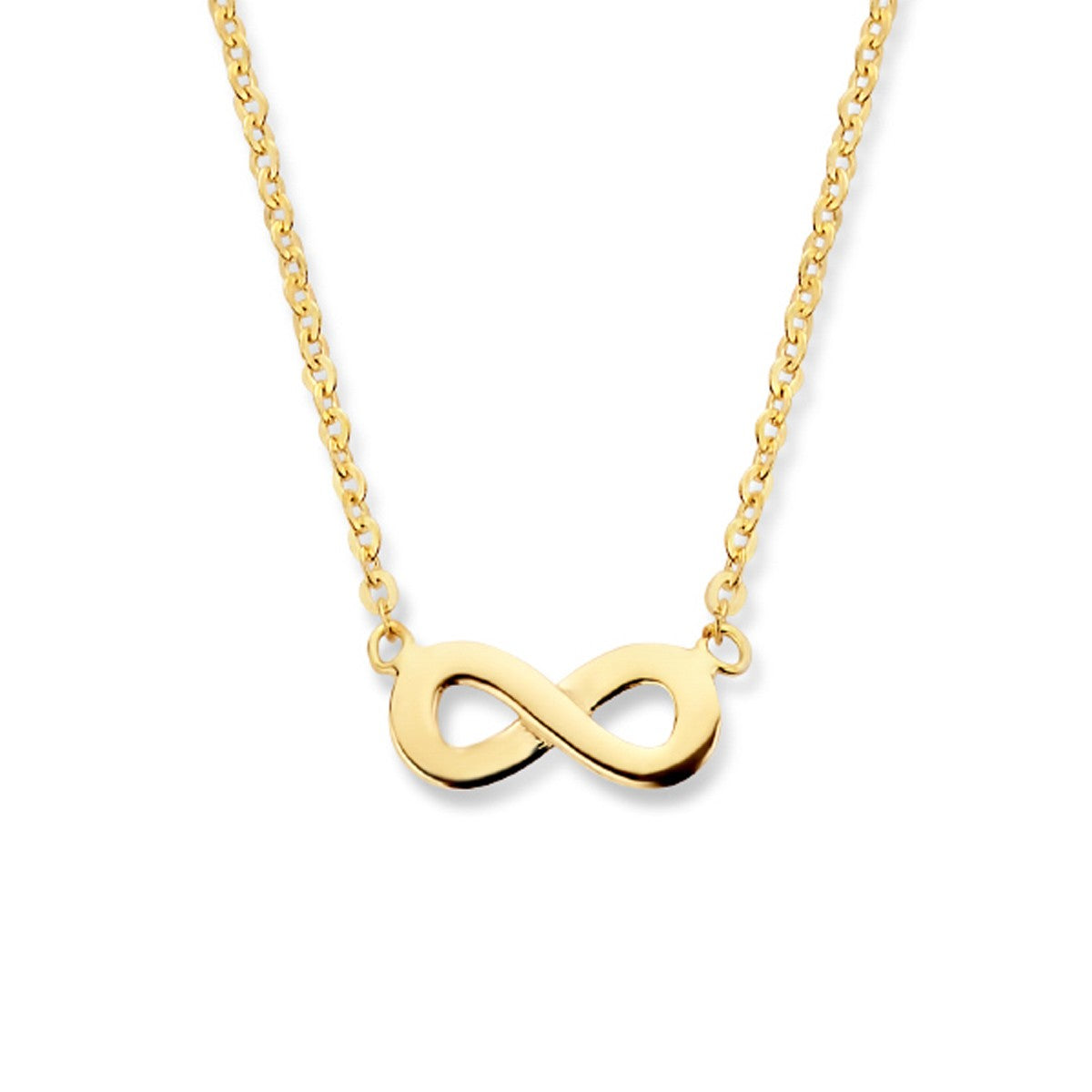 14K geelgoud collier infinity 41,5 - 44,5 cm 4020957 - PansiteNederland.nl
