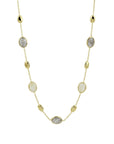 14K geelgoud collier rutiel kwarts 42 - 45 cm 4021004