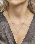 14K geelgoud hanger diamant 0.03ct h si 4021018 - PansiteNederland.nl