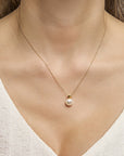 14K geelgoud hanger parel 4021019 - PansiteNederland.nl