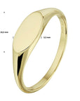 14K Geelgoud Graveerring 4021101 - PansiteNederland.nl