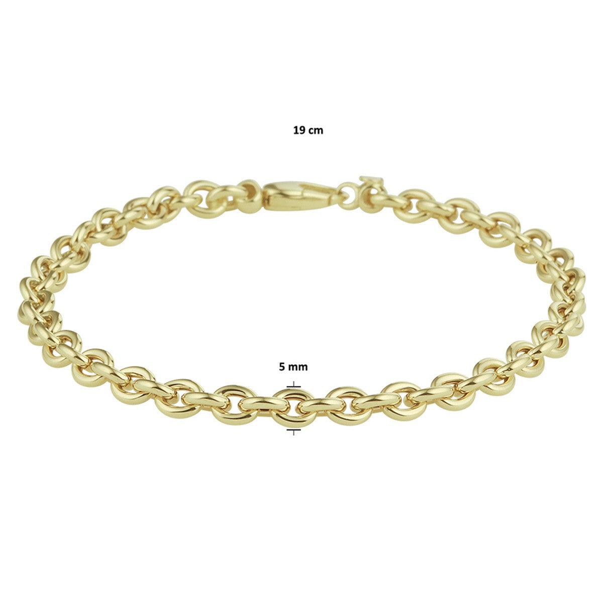 14K Geelgouden armband anker 5,0 mm 19 cm 14K geelgoud 4021165, exclusief en kwalitatief hoogwaardig. Ontdek nu!