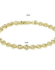 14K Geelgouden armband anker 5,0 mm 19 cm 14K geelgoud 4021165