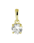 14K geelgoud hanger zirkonia 4021226