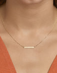 14K geelgoud graveercollier plaat 3,5 mm 42 - 45 cm 4021282