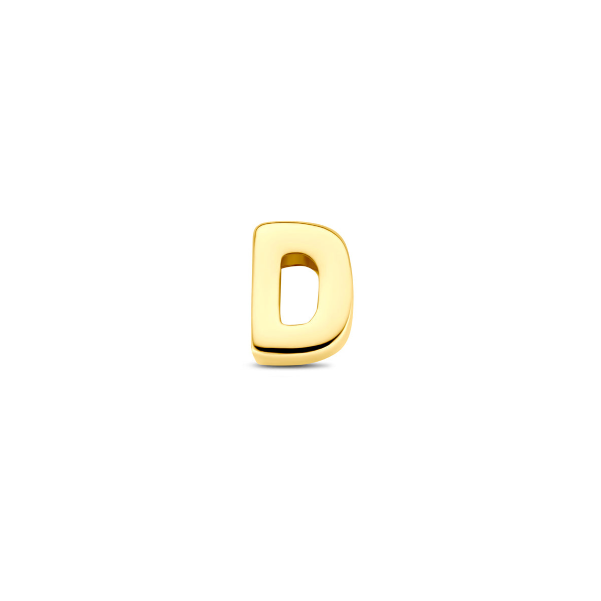 Hanger letter D 6 mm 14K geelgoud #Letter_D