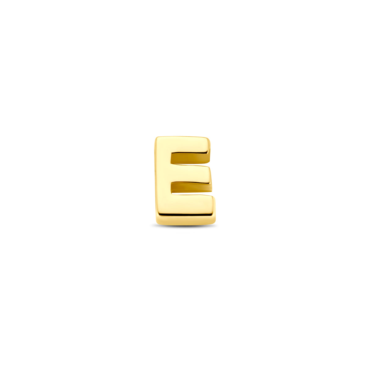 Hanger letter E 5,5 mm 14K geelgoud #Letter_E