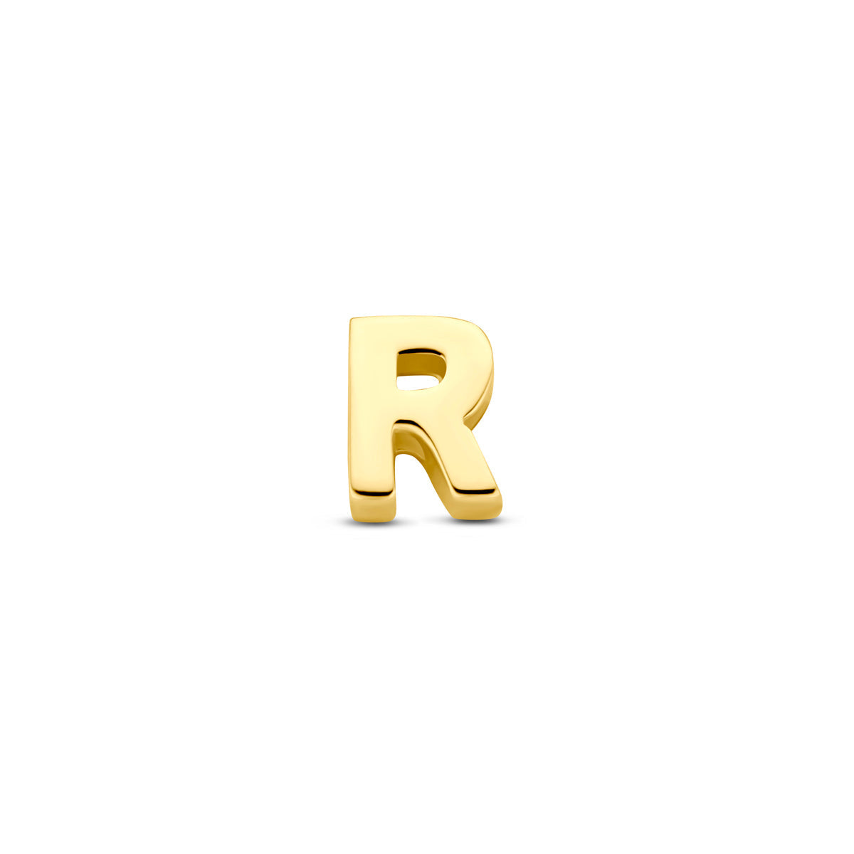 Hanger letter R 5,5 mm 14K geelgoud #Letter_R