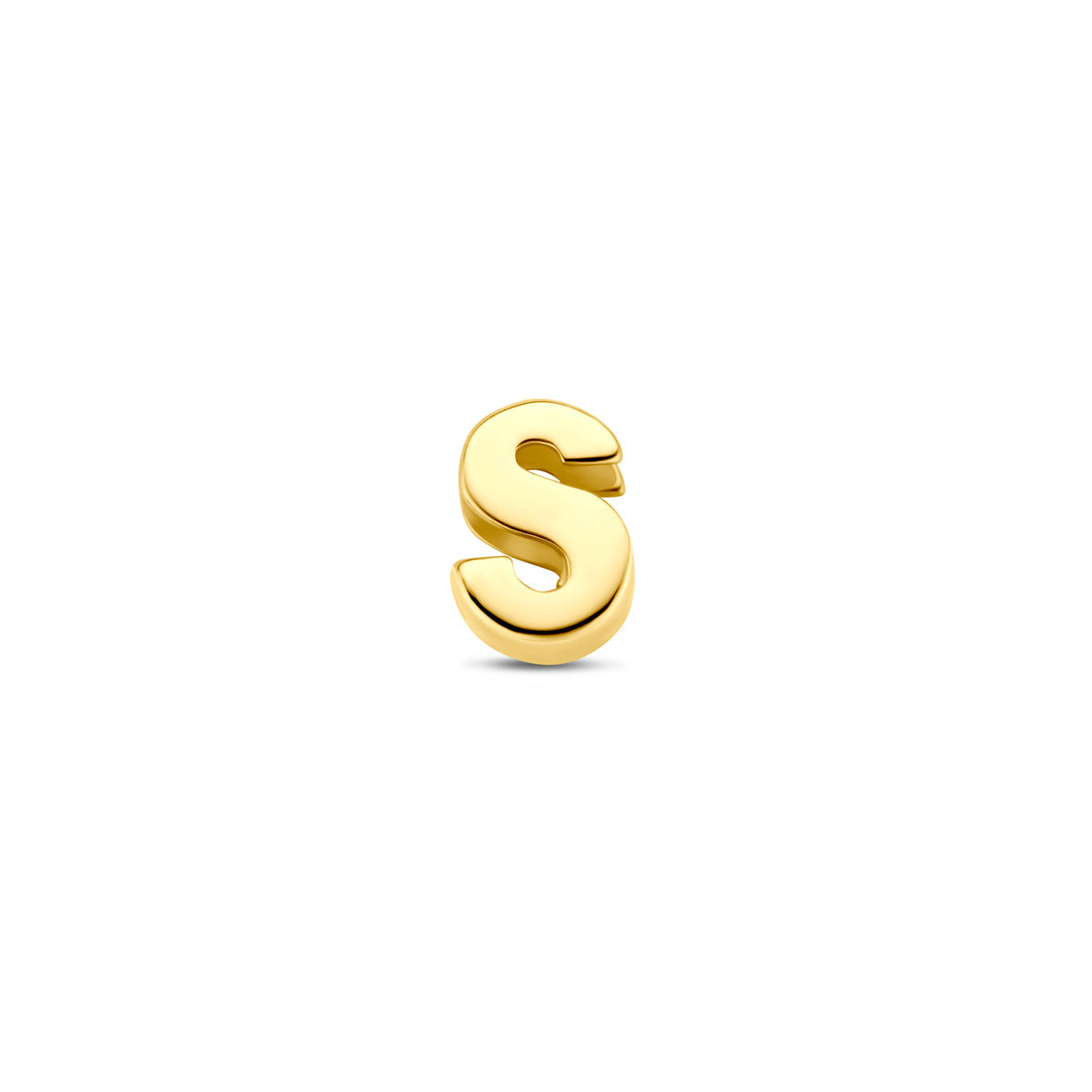 Hanger letter S 5,5 mm 14K geelgoud #Letter_S