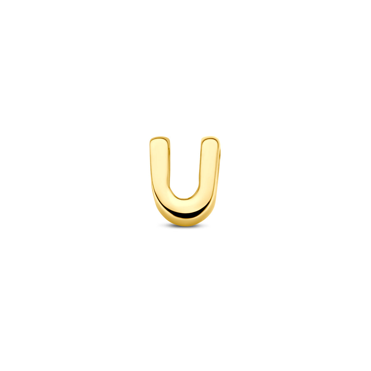 Hanger letter U 5,5 mm 14K geelgoud #Letter_U