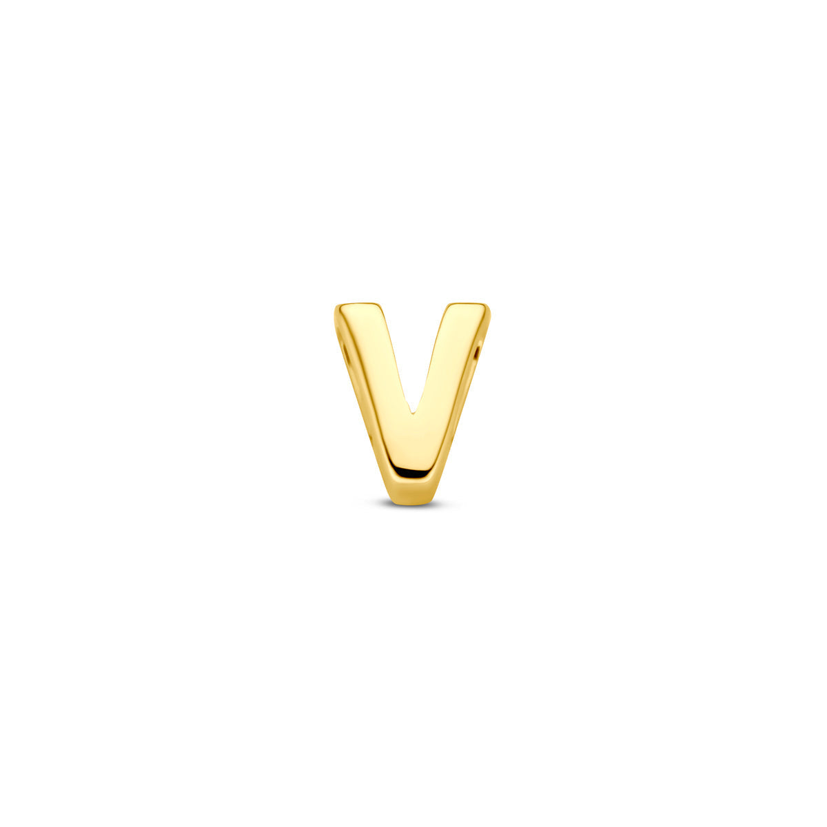 Hanger letter V 5,5 mm 14K geelgoud #Letter_V