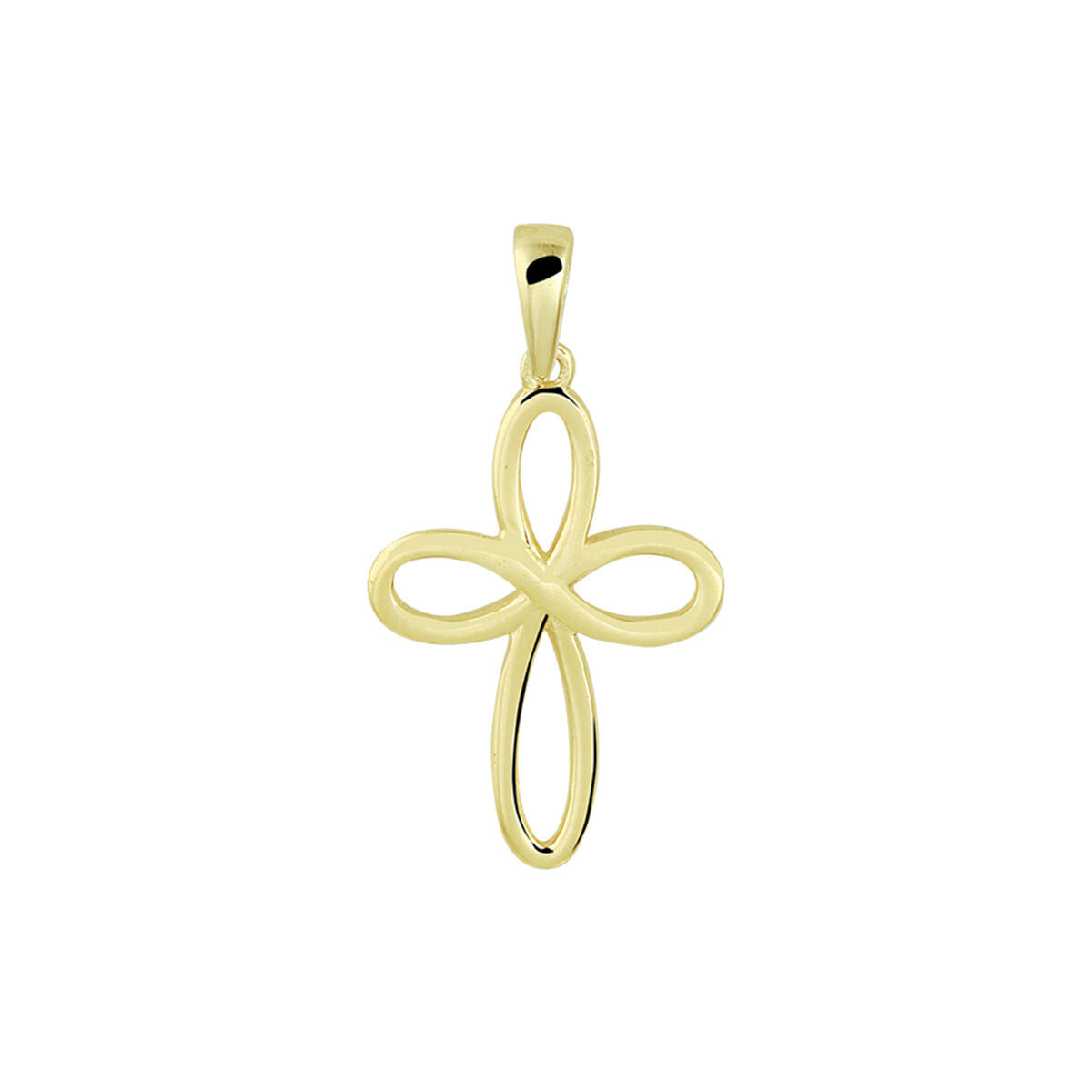 14K geelgoud hanger kruis 4022365 - PansiteNederland.nl