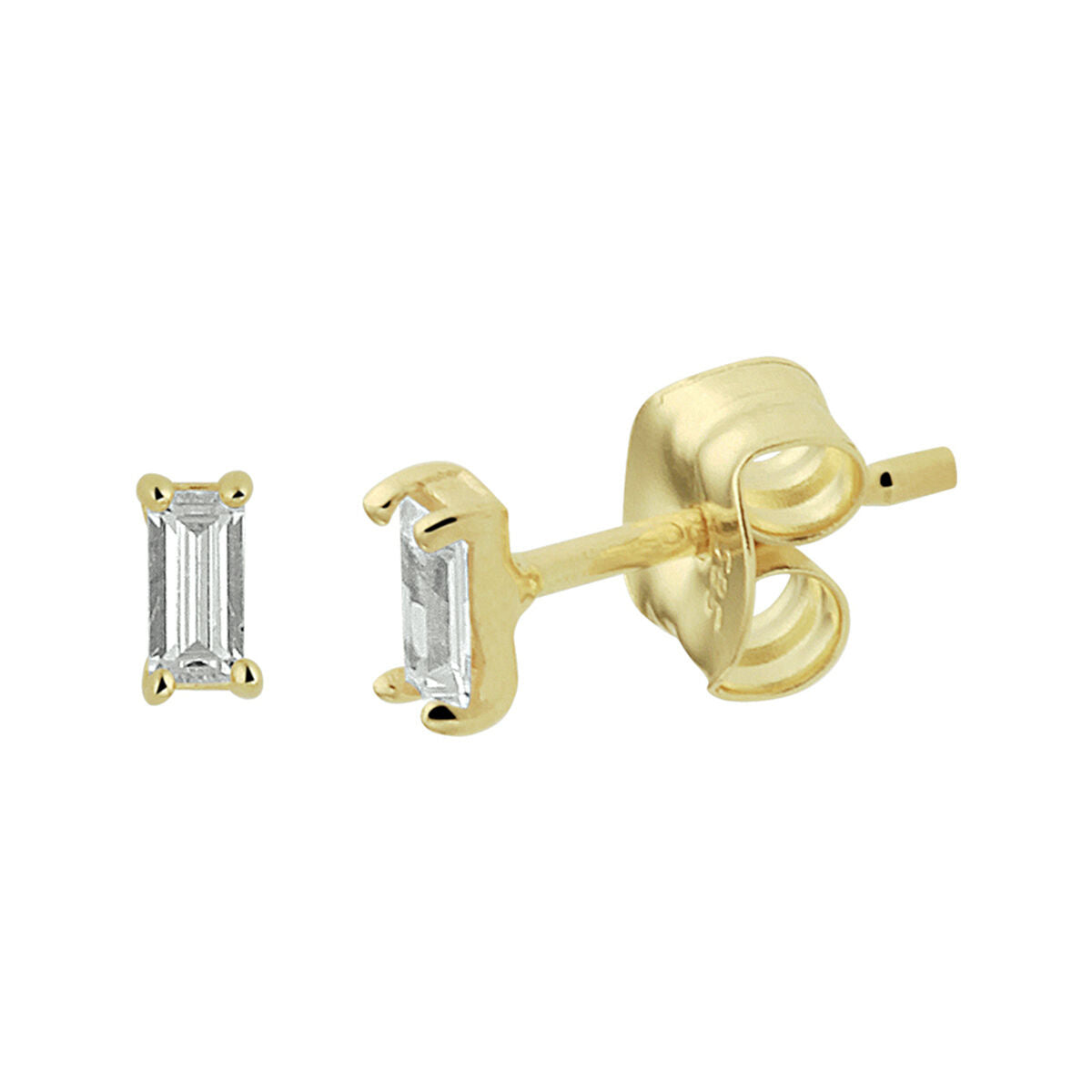 14K Geelgoud Oorknoppen Zirkonia 4022413 - PansiteNederland.nl