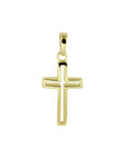 14K geelgoud hanger kruis 4022441 - PansiteNederland.nl