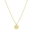 14K geelgoud graveercollier rondje 41 + 3 cm 4022521 - PansiteNederland.nl