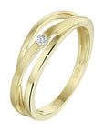 Geelgouden ring diamant 0.020ct h si 14K - 4022534, exclusief en kwalitatief hoogwaardig. Ontdek nu!