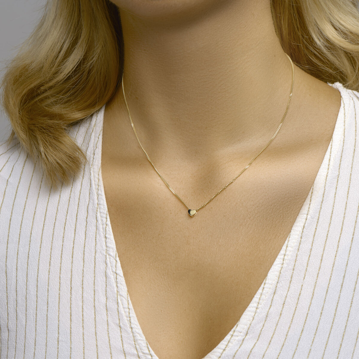 14K geelgoud hanger hart 4022567 - PansiteNederland.nl