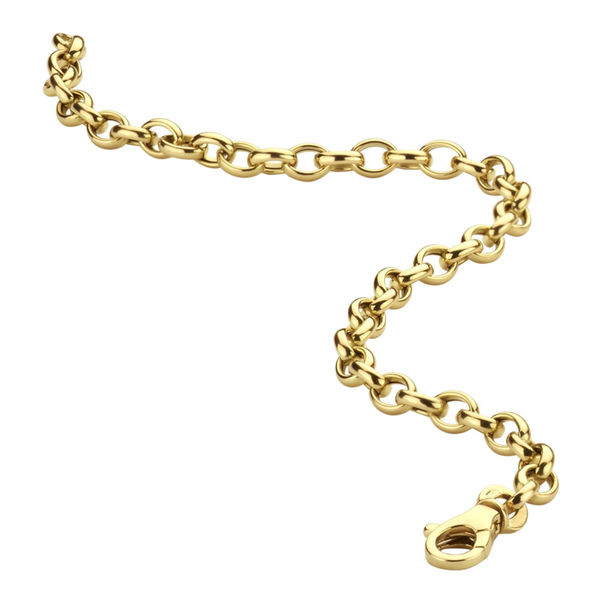 Armband jasseron 4,3 mm 19 cm 14K geelgoud – 4022726