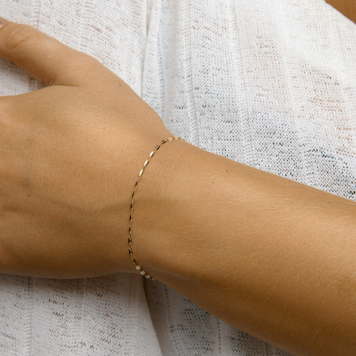 Armband plaatjes 1,5 mm 16 - 17 - 18 cm 14K geelgoud