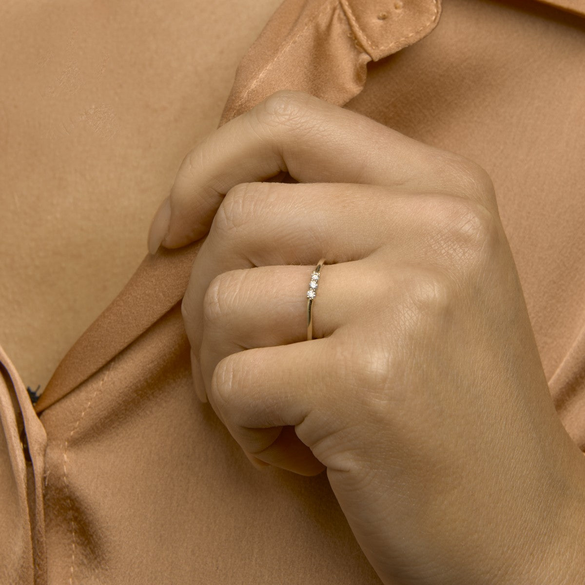14K Geelgoud Ring Diamant 0.09Ct H Si 4023413 - PansiteNederland.nl