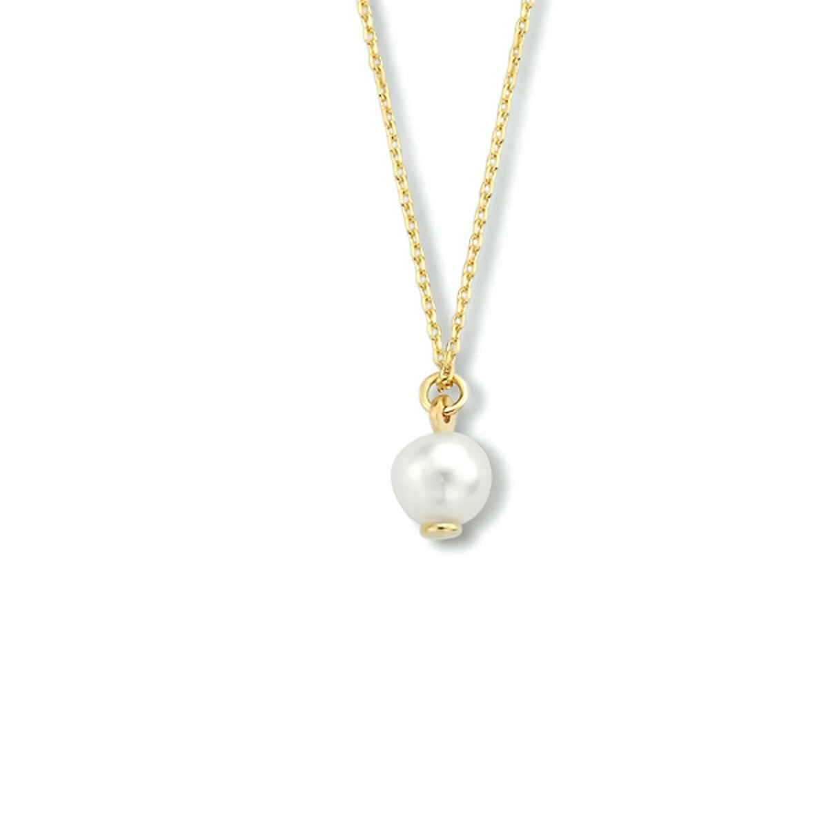 14K geelgoud collier parel 42 - 45 cm 4023432 - PansiteNederland.nl
