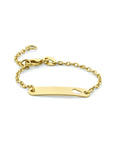 graveerarmband hart plaat 4,0 mm 14K geelgoud - PansiteNederland.nl