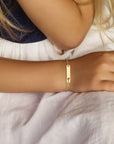 graveerarmband hart plaat 4,0 mm 14K geelgoud - PansiteNederland.nl