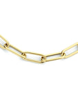 14K geelgoud collier paperclip ronde buis 4,0 mm 42 cm 4023436