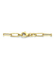 14K geelgoud collier paperclip ronde buis 4,0 mm 42 cm 4023436