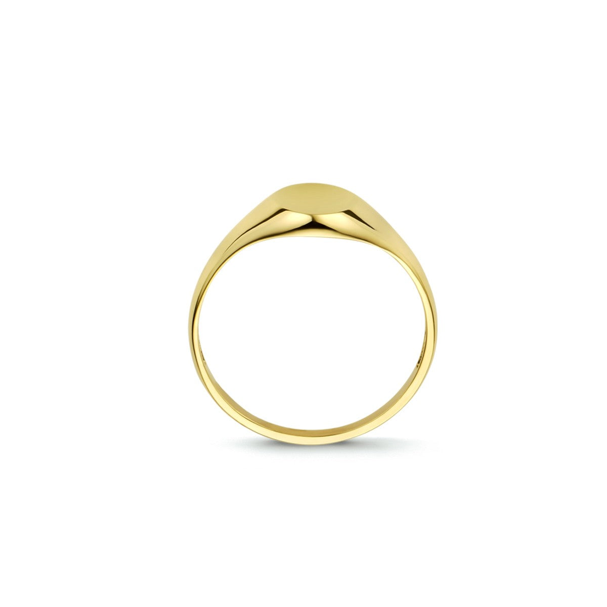 14K Geelgoud Graveerring Ovaal 4023498 - PansiteNederland.nl