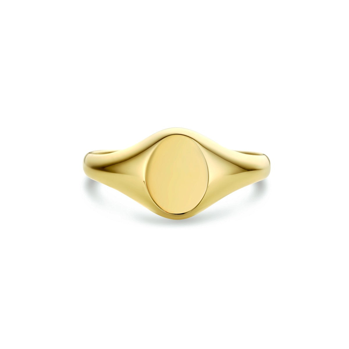 14K Geelgoud Graveerring Ovaal 4023498 - PansiteNederland.nl
