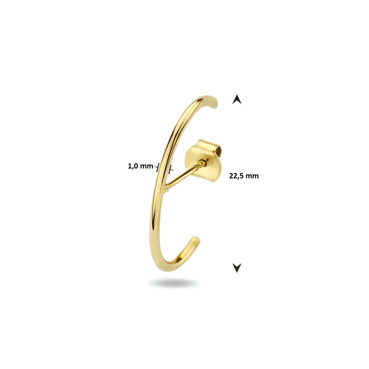 Gouden oorsteker - PSN4023512 - PansiteNederland.nl