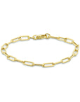14K Geelgoud Armband Paperclip Ronde Buis 4,0 Mm 18,5 Cm 4023571 - PansiteNederland.nl